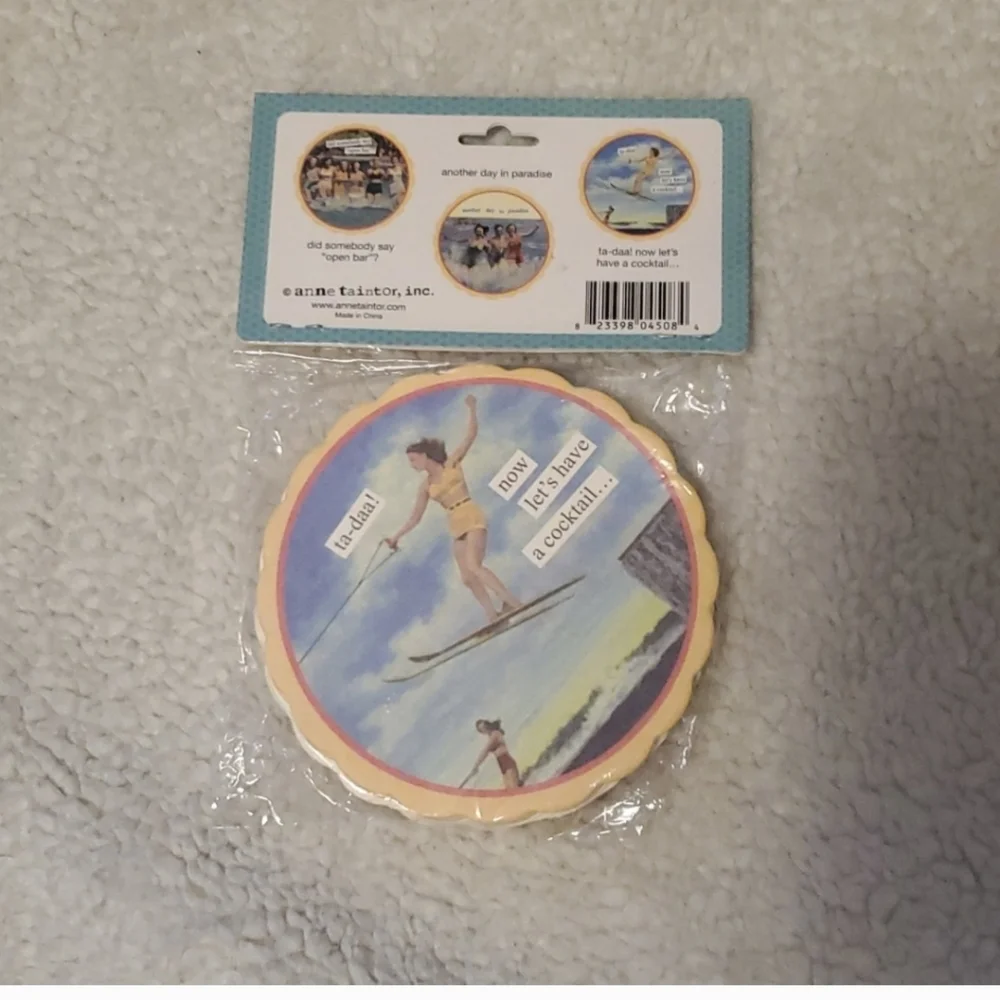 Get this for free! Nwt funny coasters